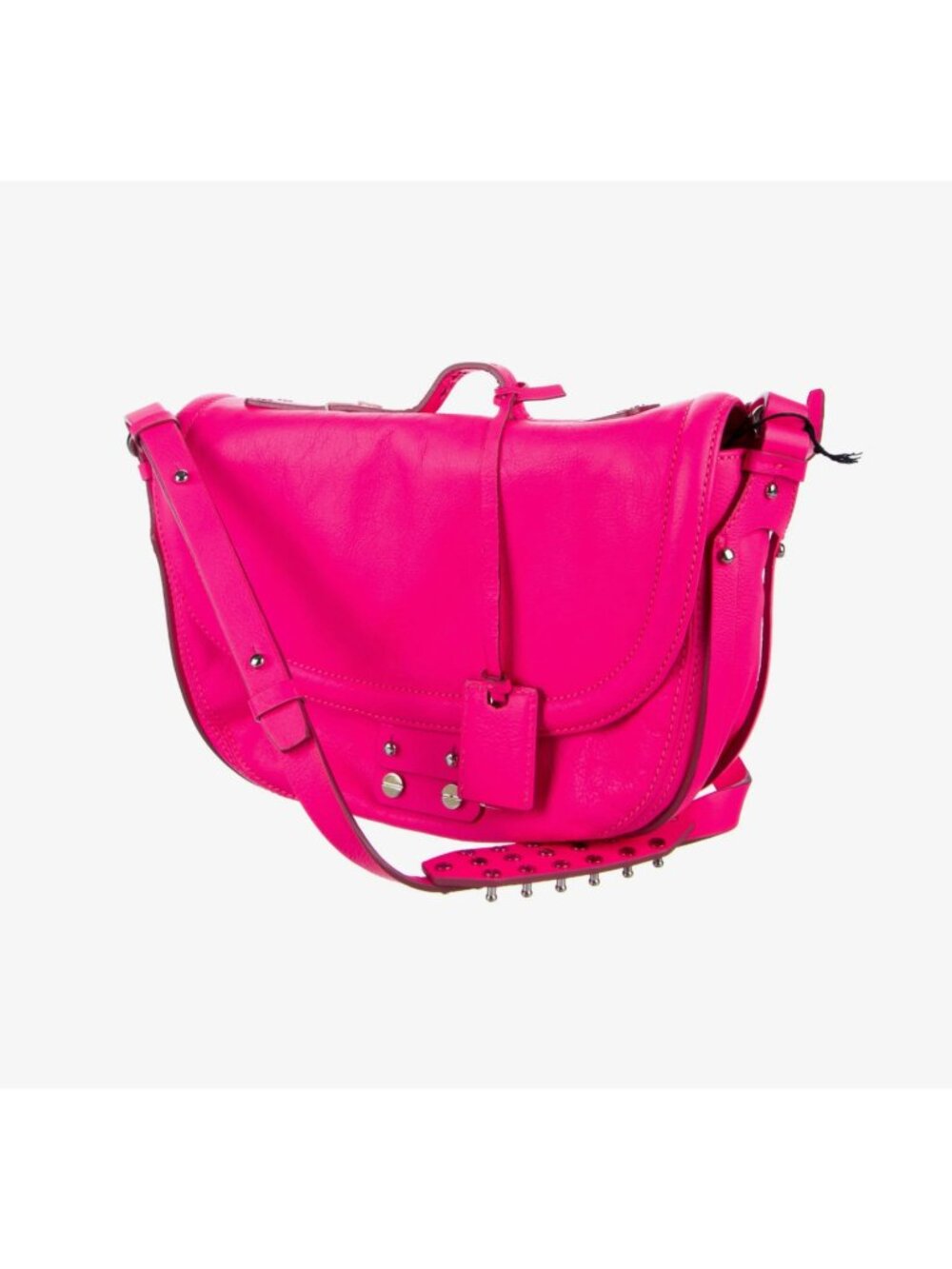 McQ Alexander McQueen  Clerkenwell Shoulder Bag Neon Pink